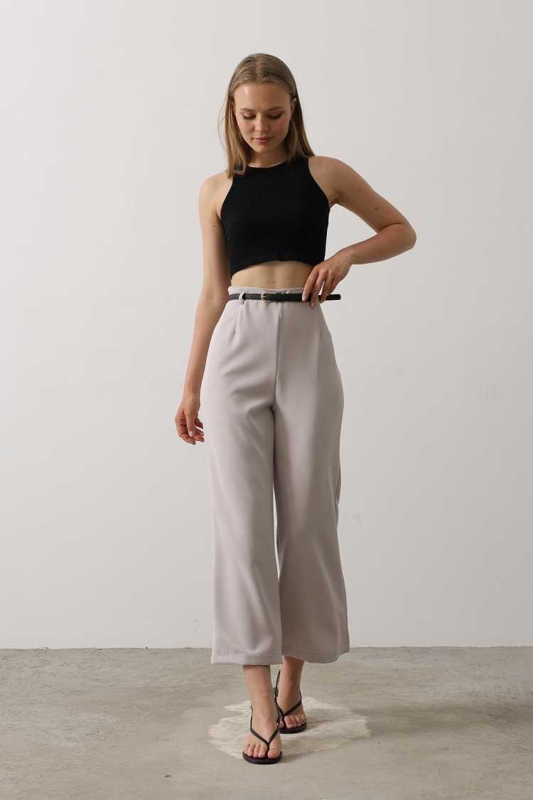 Belt Collar Detailed Pants - Brand: Reyon - Women & Kids, Baby Clothes Wholesale - TheBS Women