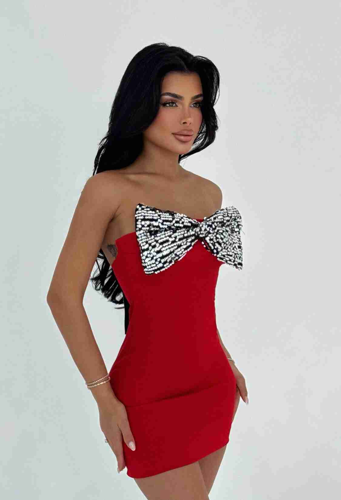Sequin Detail Strapless Dress - Brand: EYYO ATELIER - Women & Kids, Baby Clothes Wholesale - TheBS Women