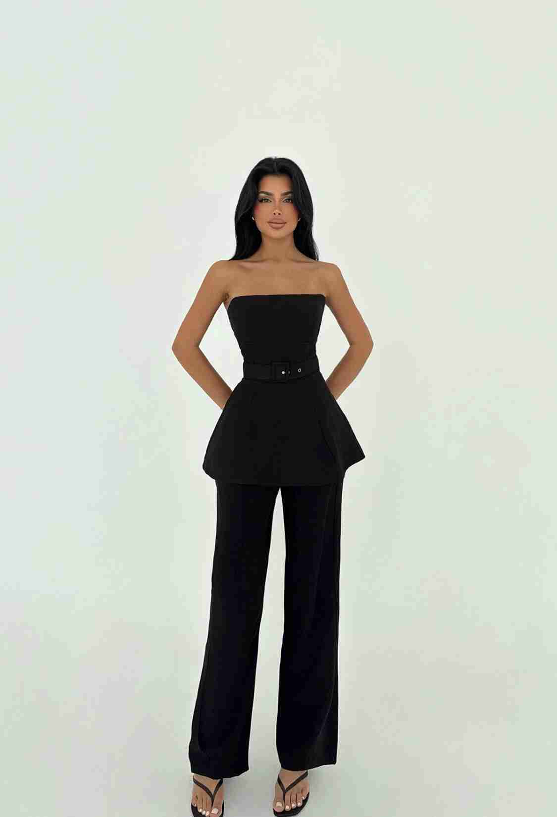 Belt Detail Trouser Suit - Brand: EYYO ATELIER - Women & Kids, Baby Clothes Wholesale - TheBS Women