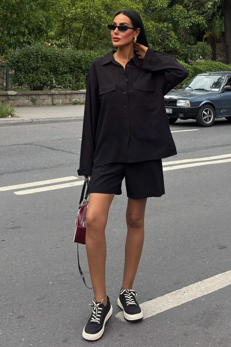 Shirt And Shorts Flame Linen Set - Brand: Sobe Istanbul - Women & Kids, Baby Clothes Wholesale - TheBS Women