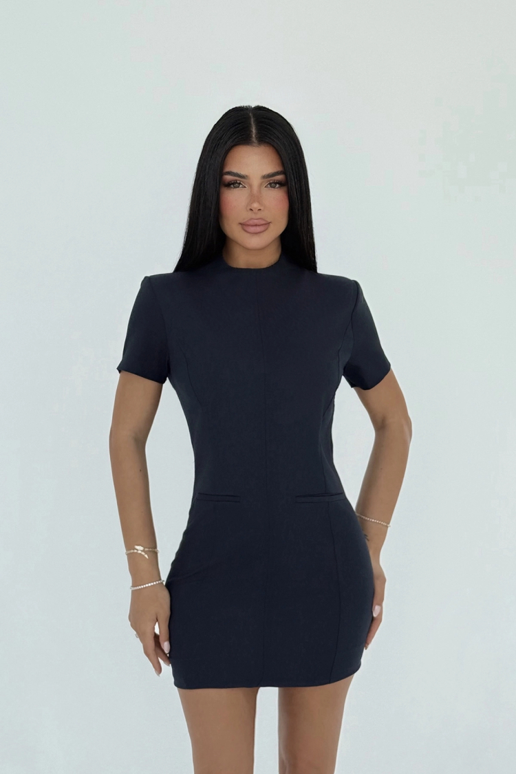 Mini Dress - Navy - Brand: EYYO ATELIER - Women & Kids, Baby Clothes Wholesale - TheBS Women