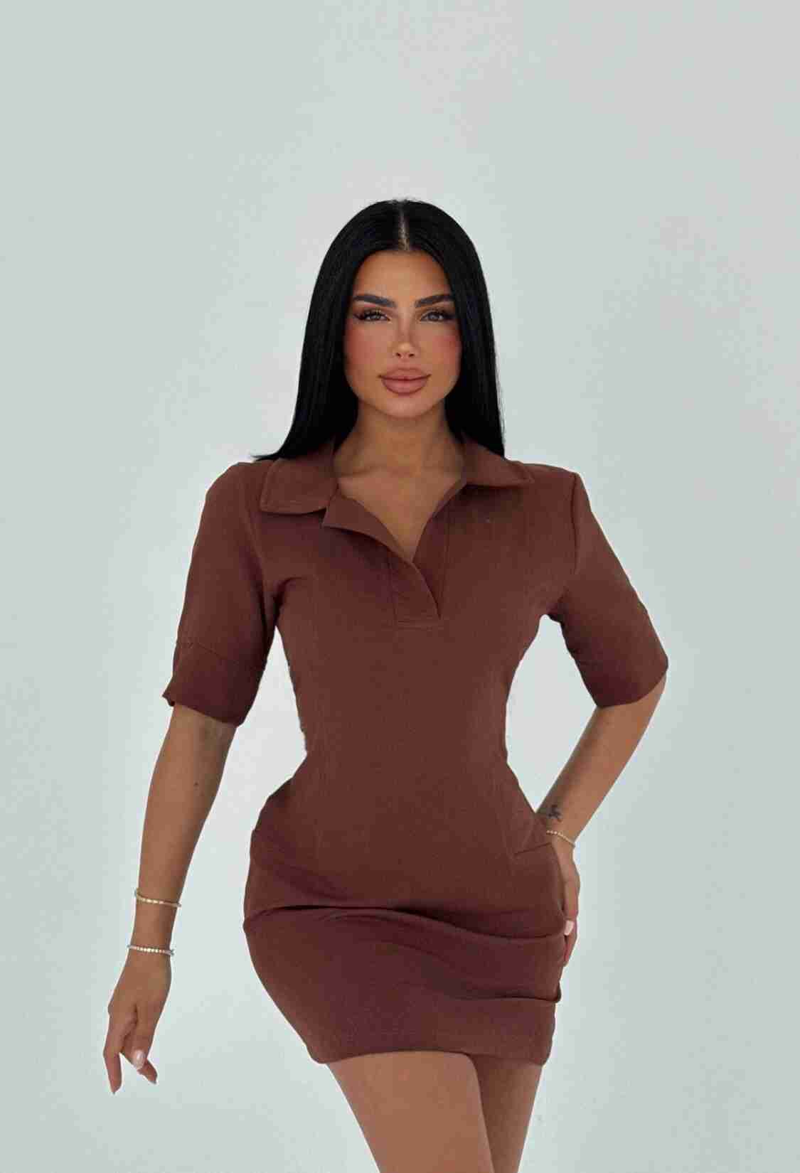 Shirt Collar Dress - Brand: EYYO ATELIER - Women & Kids, Baby Clothes Wholesale - TheBS Women