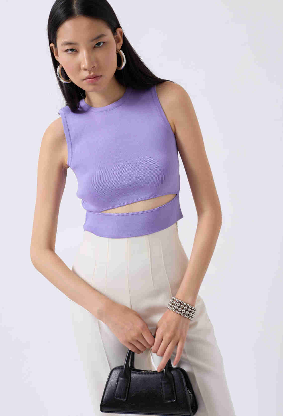 Window Detail Knitwear Blouse Crop Top - Brand: Black Fashion - Women & Kids, Baby Clothes Wholesale - TheBS Women