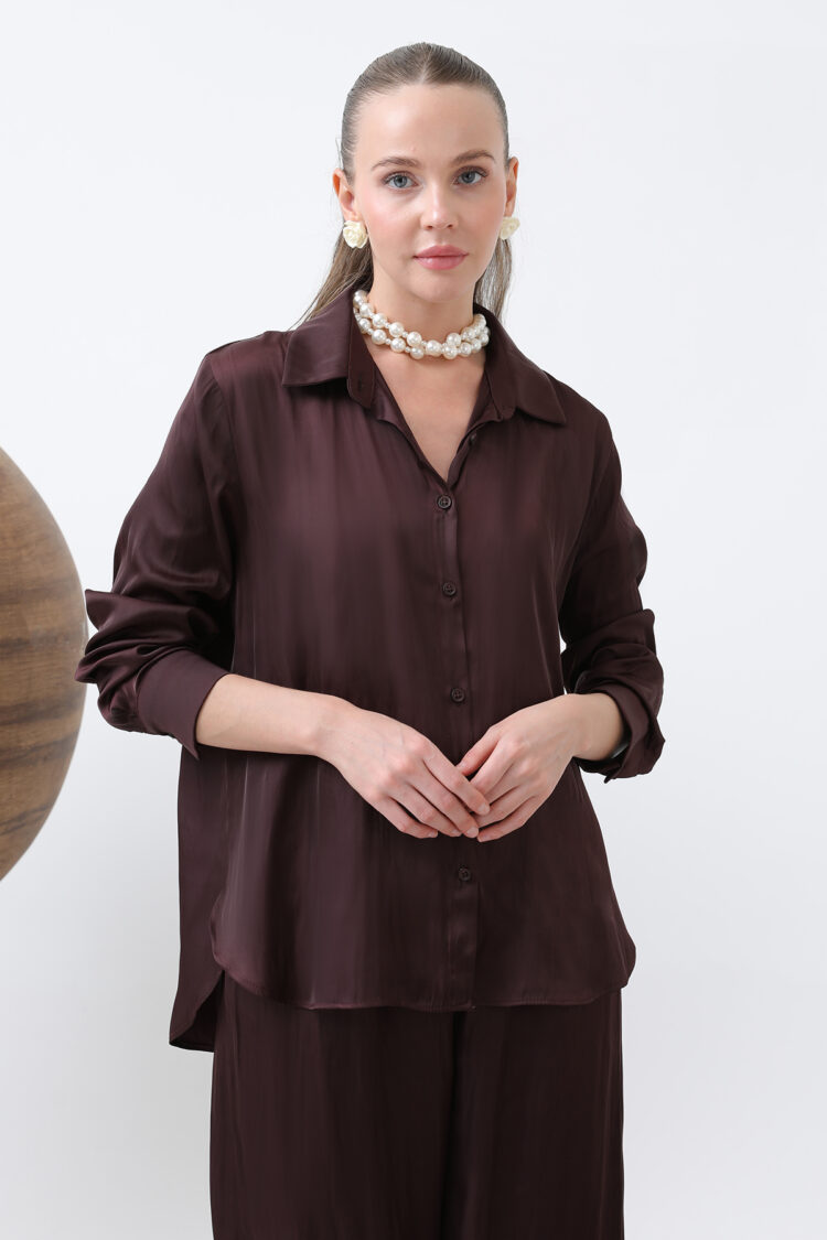 Women's Satin Shirt - Brand: SOUL - Women & Kids, Baby Clothes Wholesale - TheBS Women