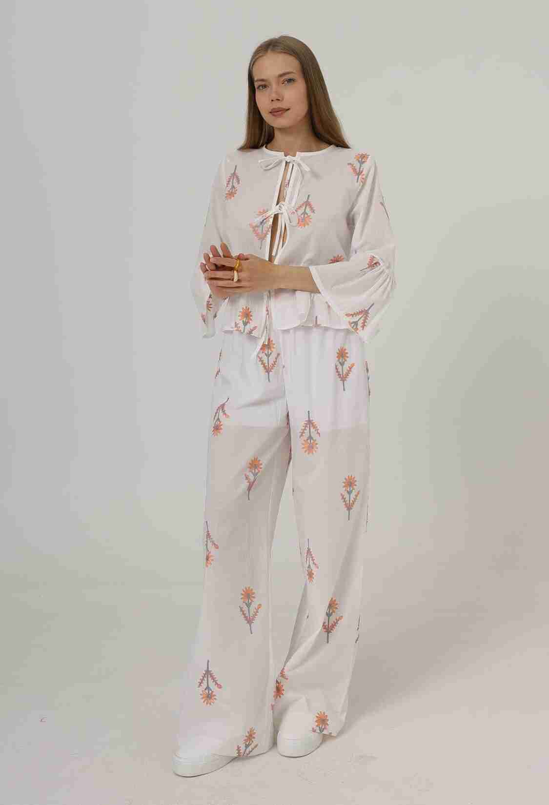 Embroidered Oversize Pants - Brand: Reyon - Women & Kids, Baby Clothes Wholesale - TheBS Women