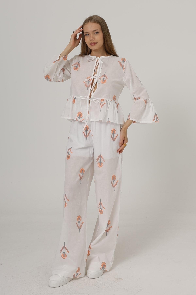 Embroidered Oversize Pants - Brand: Reyon - Women & Kids, Baby Clothes Wholesale - TheBS Women