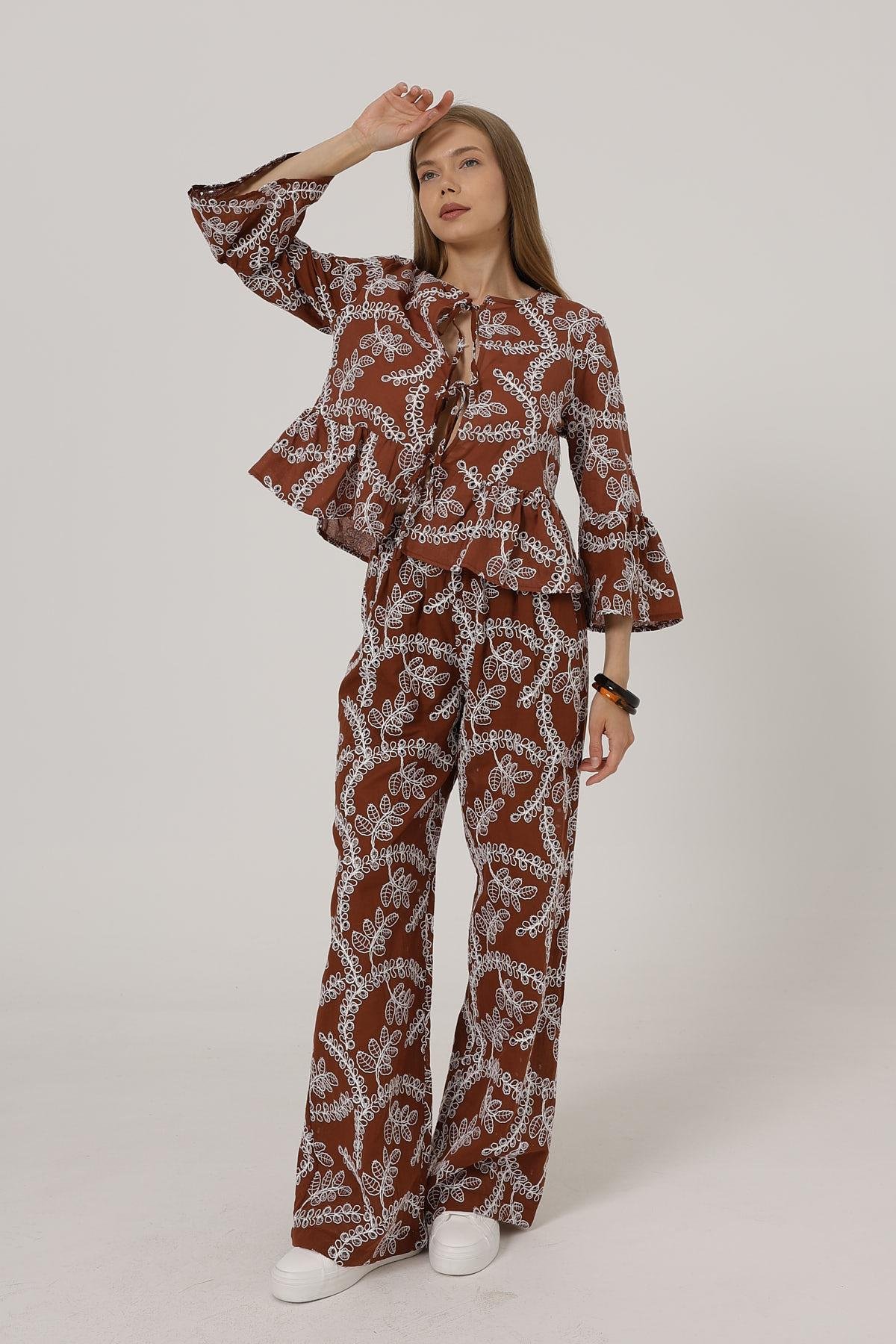 Embroidered Oversize Pants - Brand: Reyon - Women & Kids, Baby Clothes Wholesale - TheBS Women
