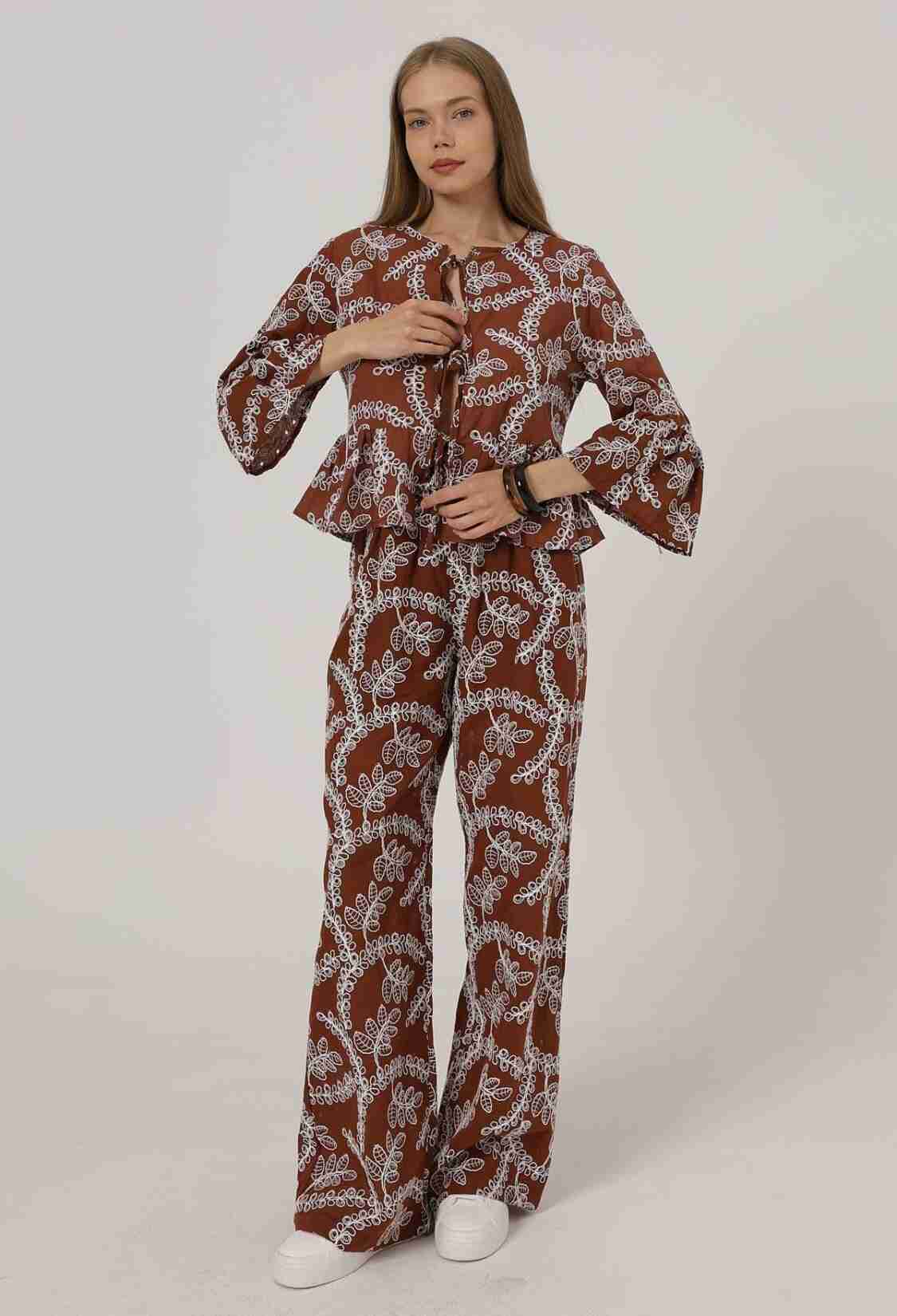 Embroidered Oversize Pants - Brand: Reyon - Women & Kids, Baby Clothes Wholesale - TheBS Women