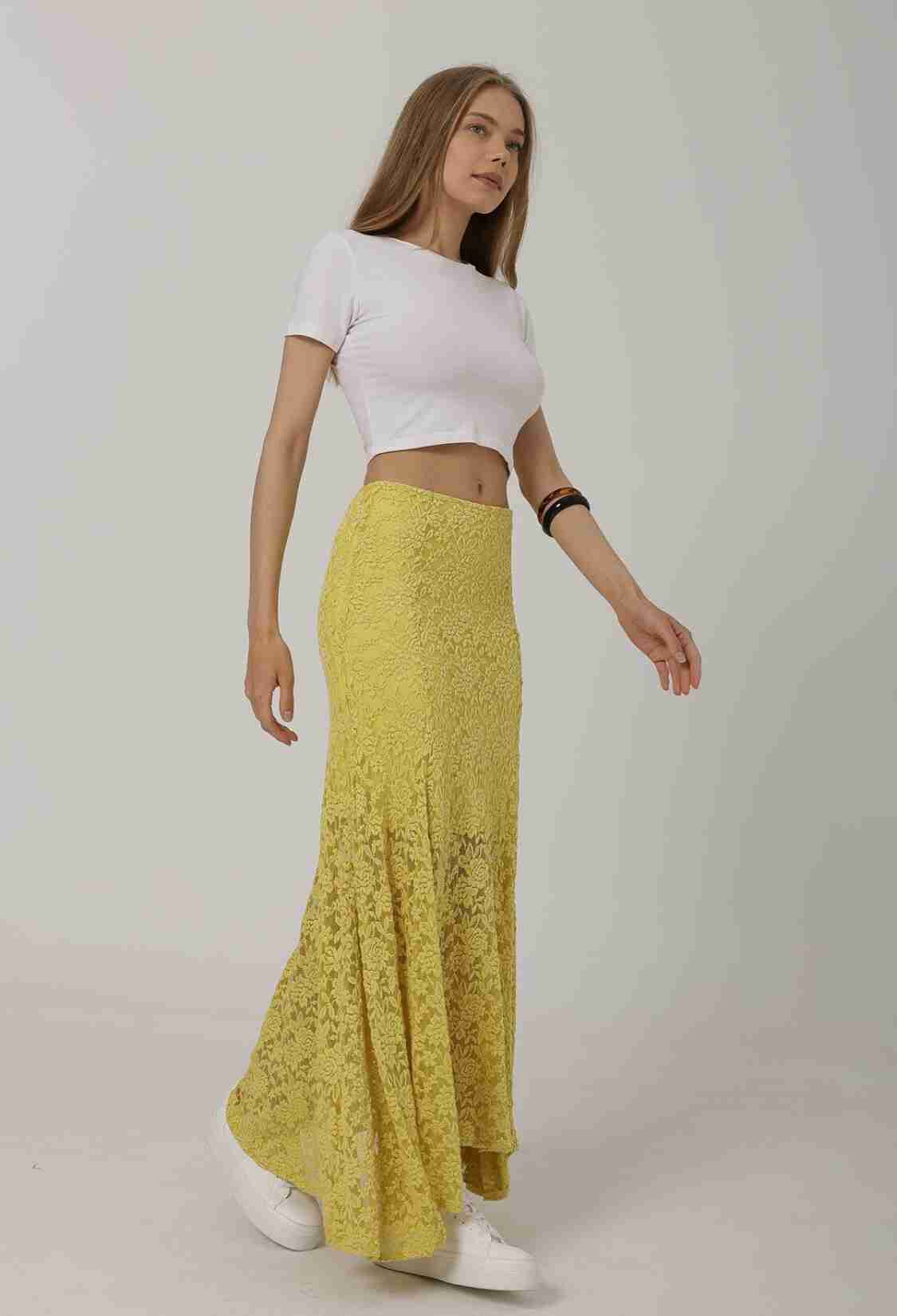 Elastic Waist Lace Skirt - Brand: Reyon - Women & Kids, Baby Clothes Wholesale - TheBS Women