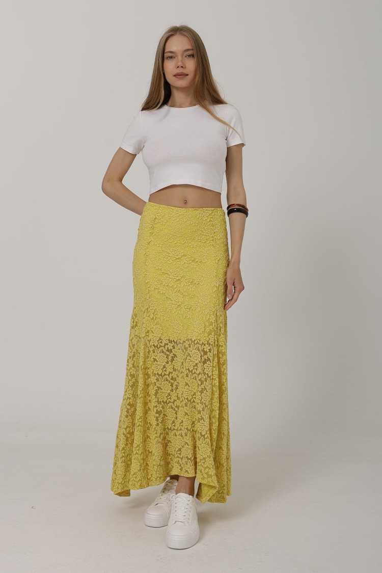 Elastic Waist Lace Skirt - Brand: Reyon - Women & Kids, Baby Clothes Wholesale - TheBS Women