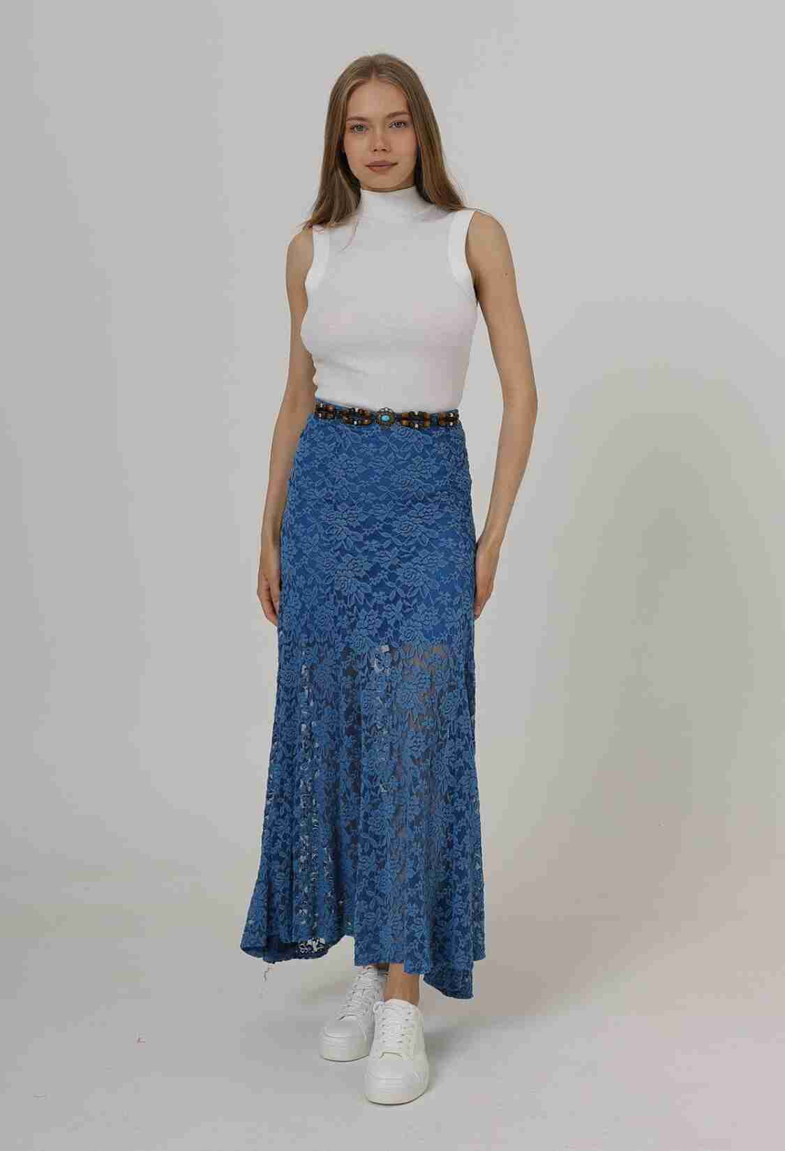 Elastic Waist Lace Skirt - Brand: Reyon - Women & Kids, Baby Clothes Wholesale - TheBS Women