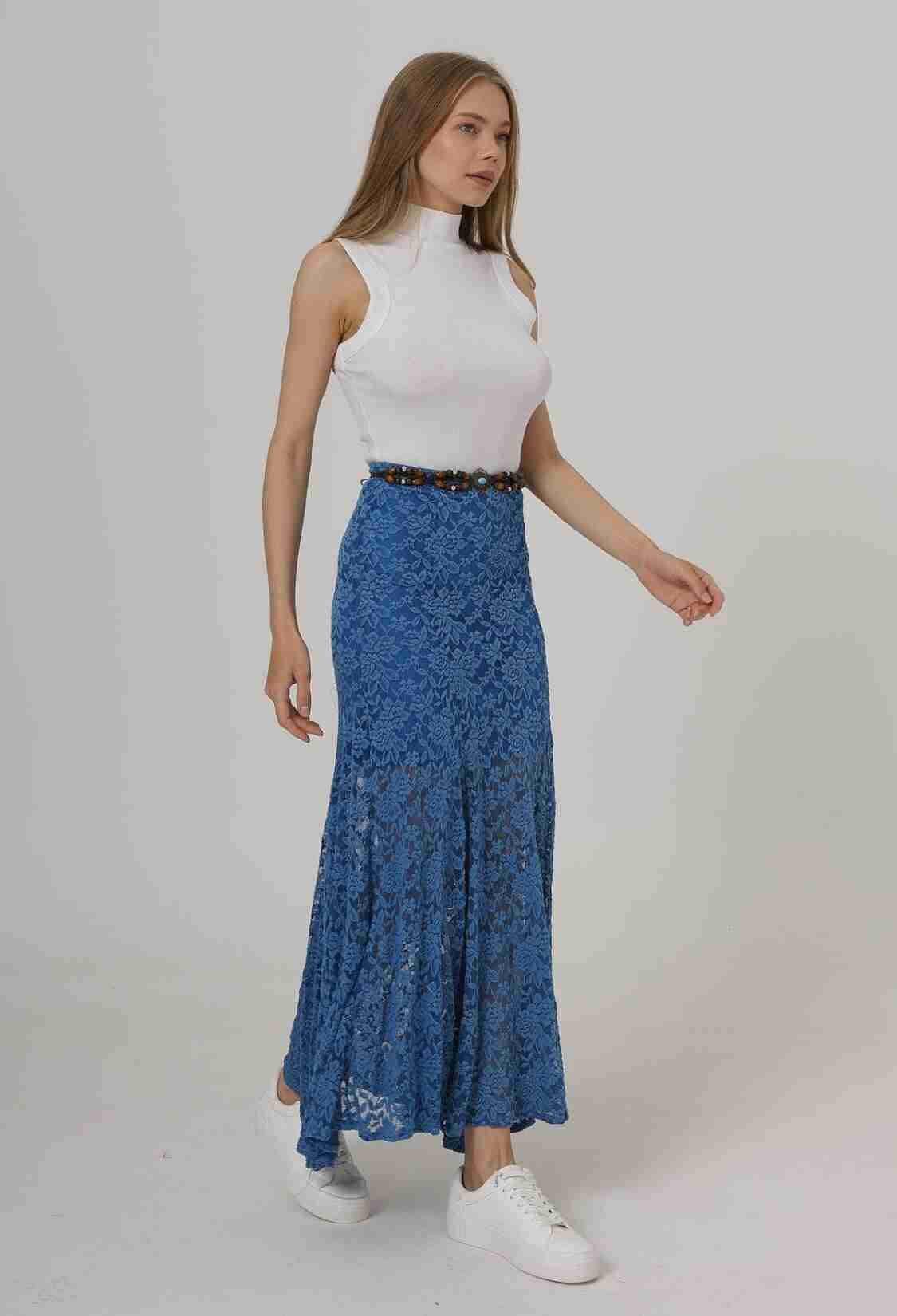 Elastic Waist Lace Skirt - Brand: Reyon - Women & Kids, Baby Clothes Wholesale - TheBS Women