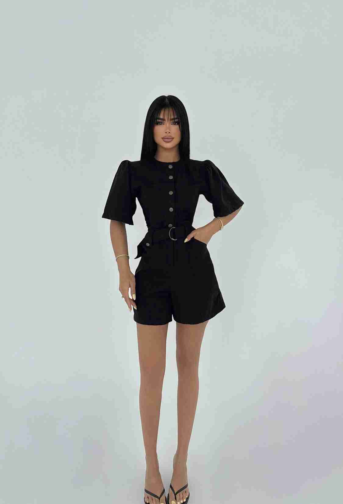 Pocket Detail Buttoned Jumpsuit - Brand: EYYO ATELIER - Women & Kids, Baby Clothes Wholesale - TheBS Women