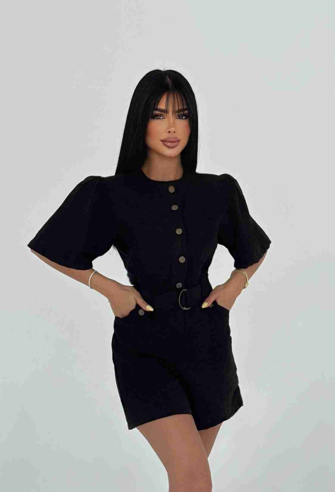 Pocket Detail Buttoned Jumpsuit - Brand: EYYO ATELIER - Women & Kids, Baby Clothes Wholesale - TheBS Women