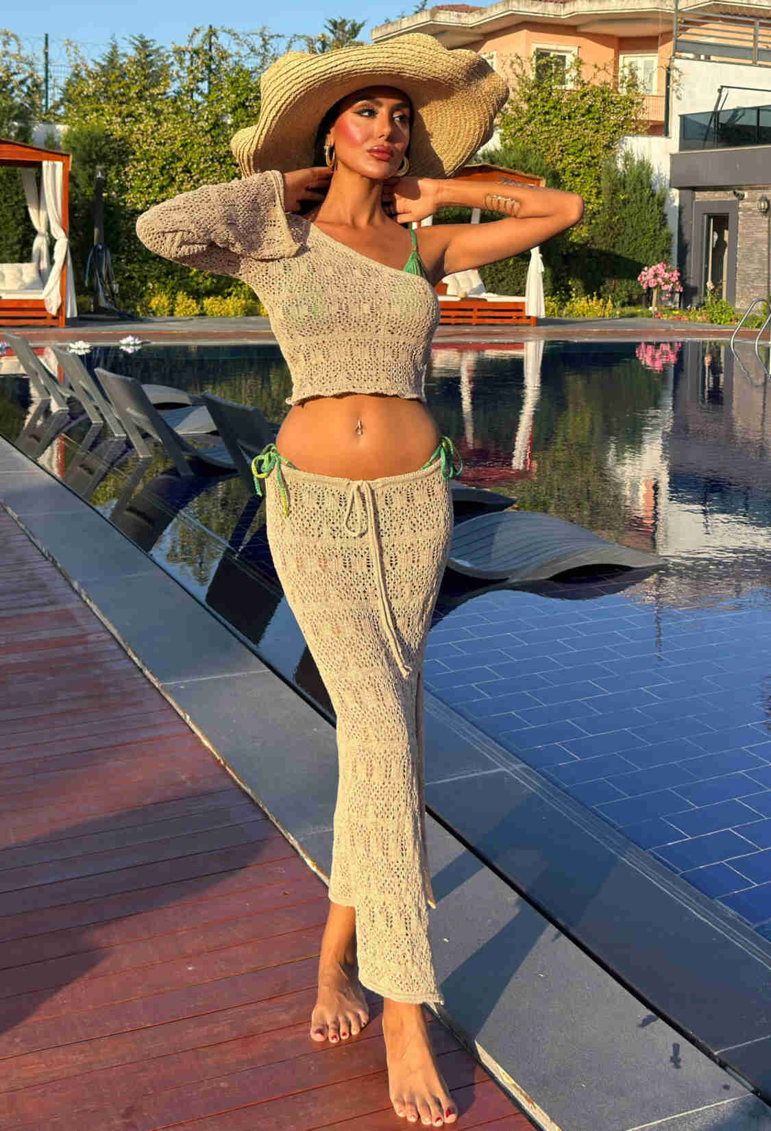 One Shoulder Low Cut Set - Brand: Sobe Istanbul - Women & Kids, Baby Clothes Wholesale - TheBS Women