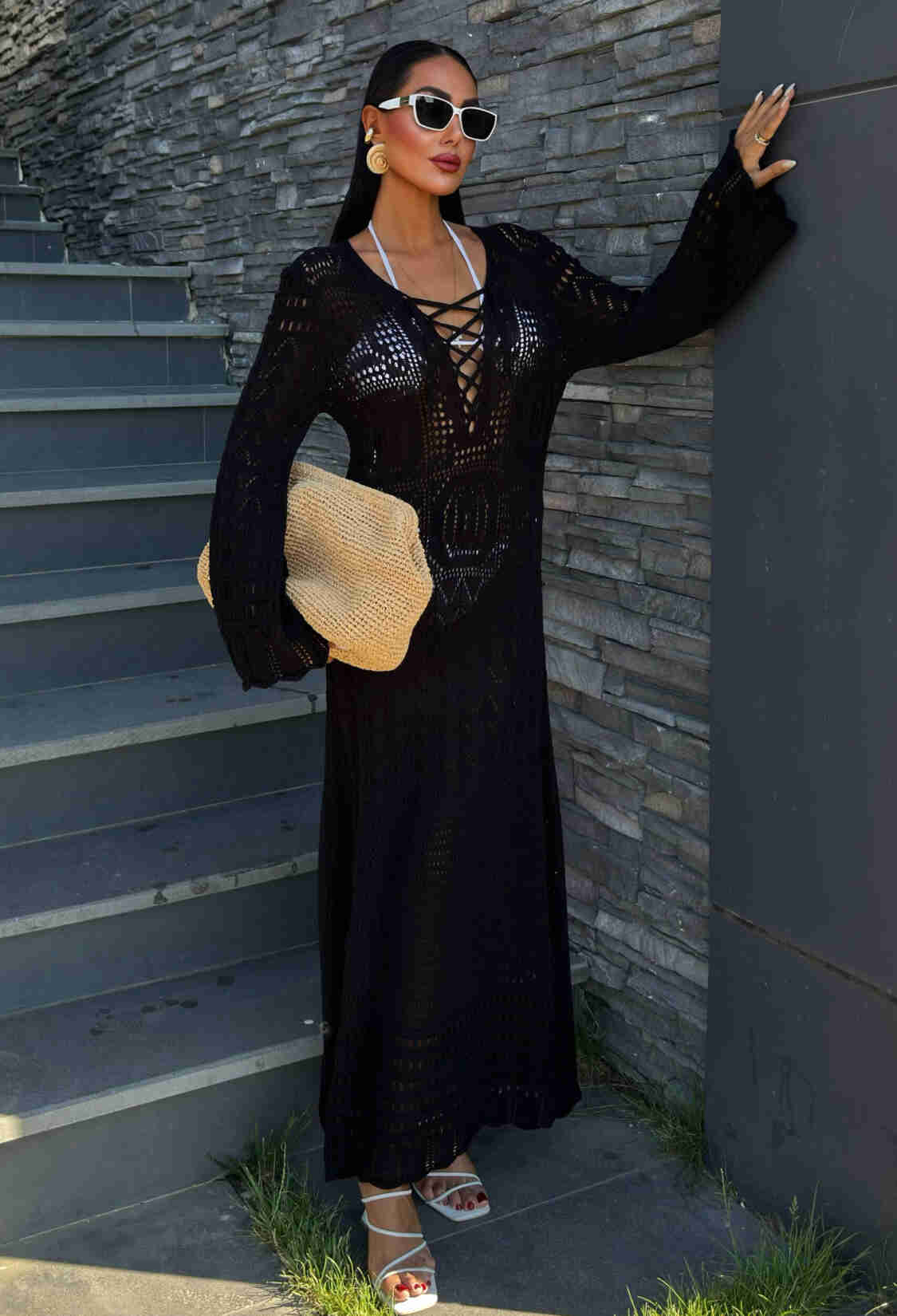 Brit Detailed Openwork Dress - Brand: Sobe Istanbul - Women & Kids, Baby Clothes Wholesale - TheBS Women