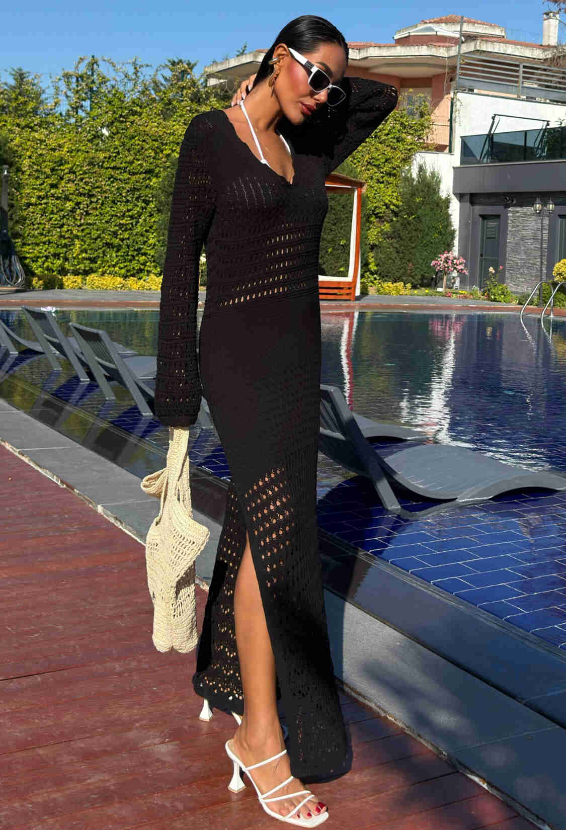 Openwork Detailed Spanish Sleeve Dress - Brand: Sobe Istanbul - Women & Kids, Baby Clothes Wholesale - TheBS Women