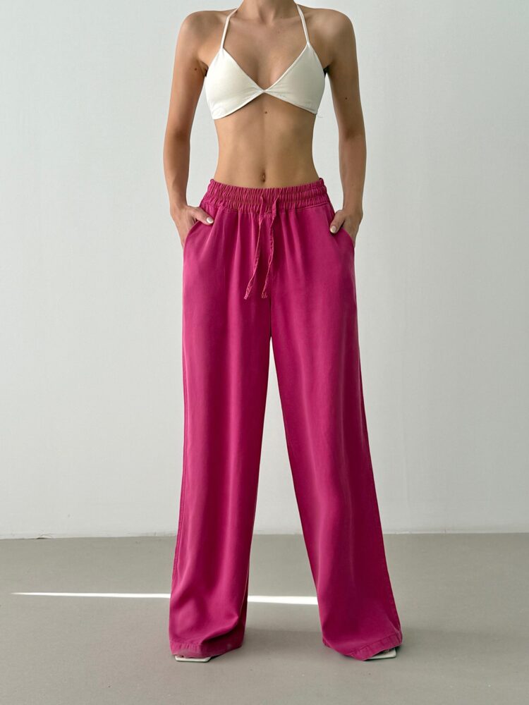 Palazzo Pants With High Waist And Wide Leg - Brand: LACARINO - Women & Kids, Baby Clothes Wholesale - TheBS Women