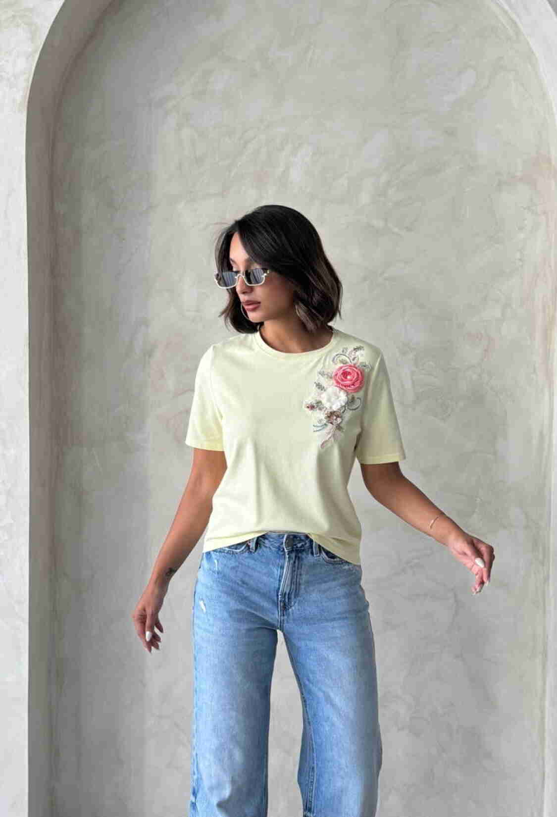 Floral Casual Blouse With Short Sleeves - Brand: Topshow - Women & Kids, Baby Clothes Wholesale - TheBS Women