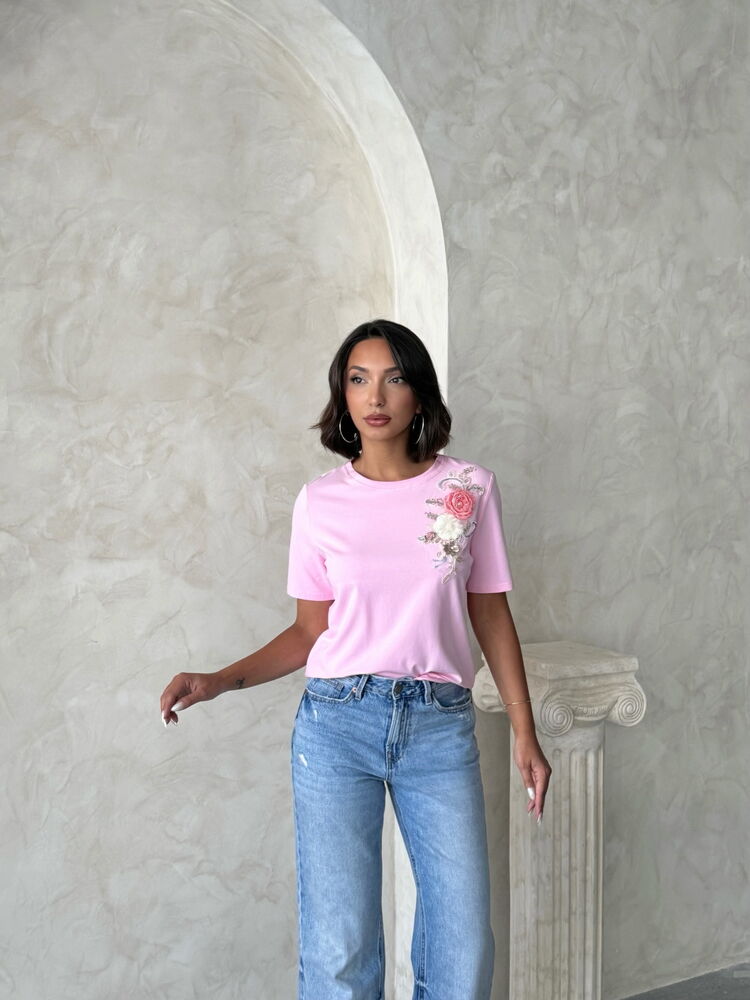 Floral Casual Blouse With Short Sleeves - Brand: Topshow - Women & Kids, Baby Clothes Wholesale - TheBS Women