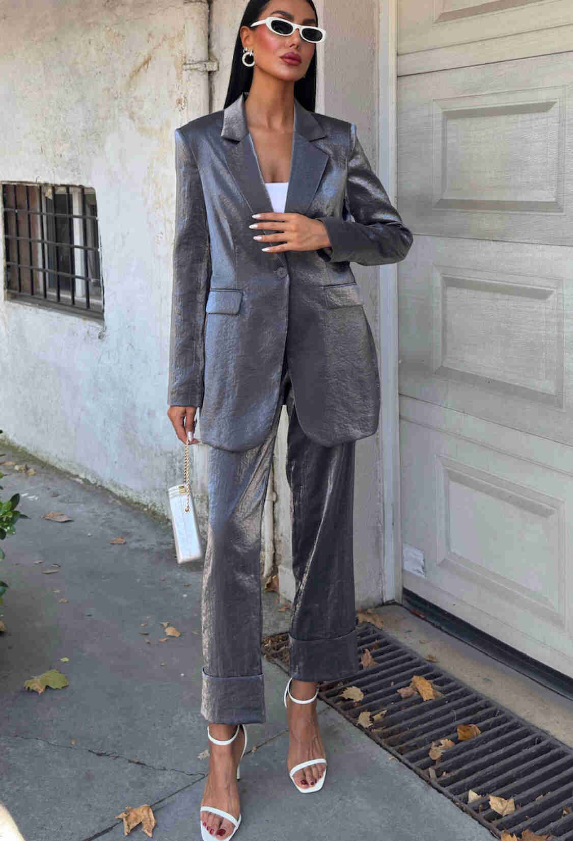 Shimmering Fabric Double Leg Suit - Brand: Sobe Istanbul - Women & Kids, Baby Clothes Wholesale - TheBS Women