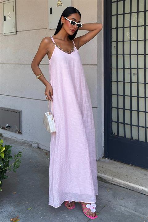 Sleeveless V-Neck Floor Length Slip Dress - Brand: Sobe Istanbul - Women & Kids, Baby Clothes Wholesale - TheBS Women