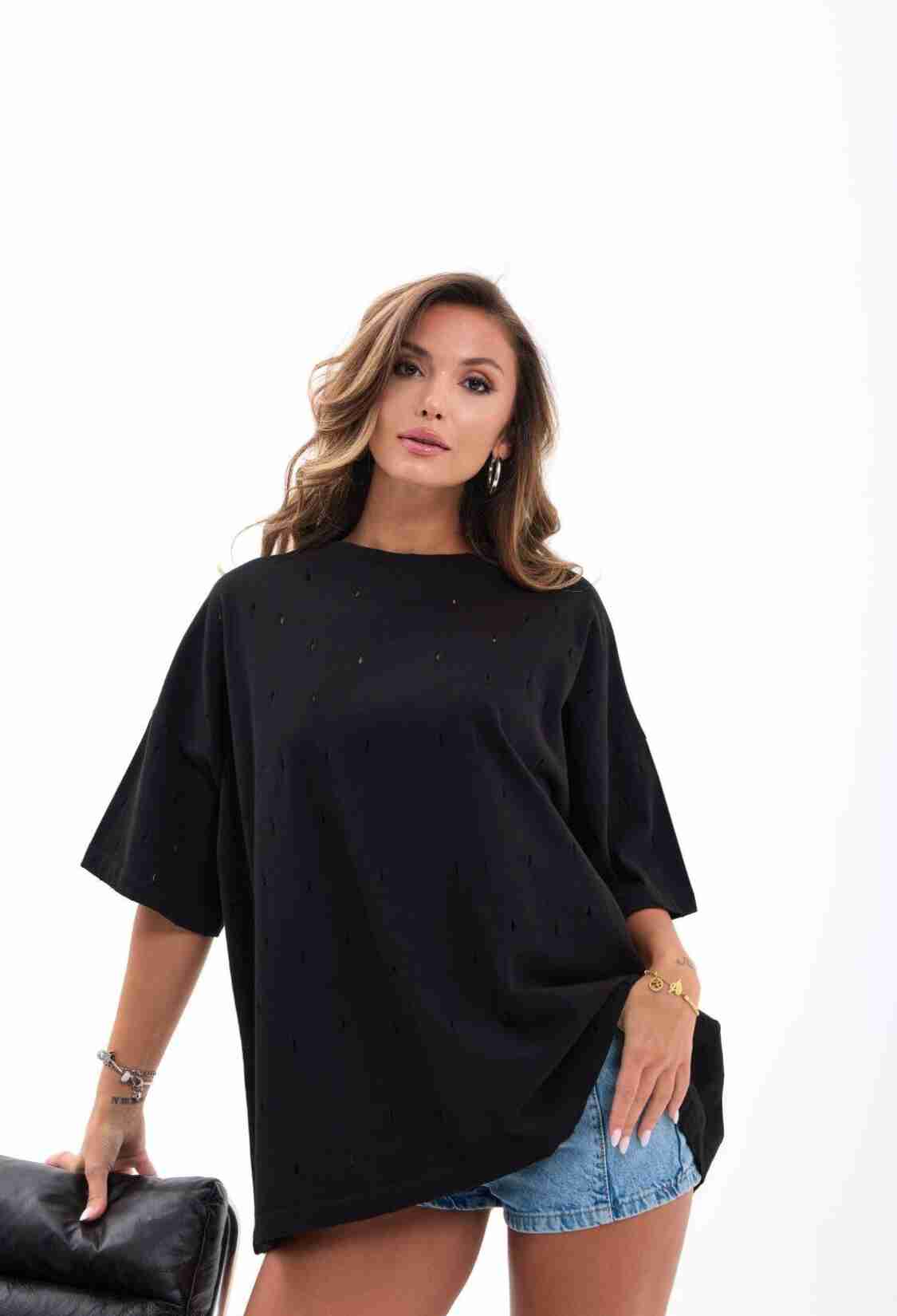 Oversized Fit Casual Tshirt - Brand: Fame - Women & Kids, Baby Clothes Wholesale - TheBS Women