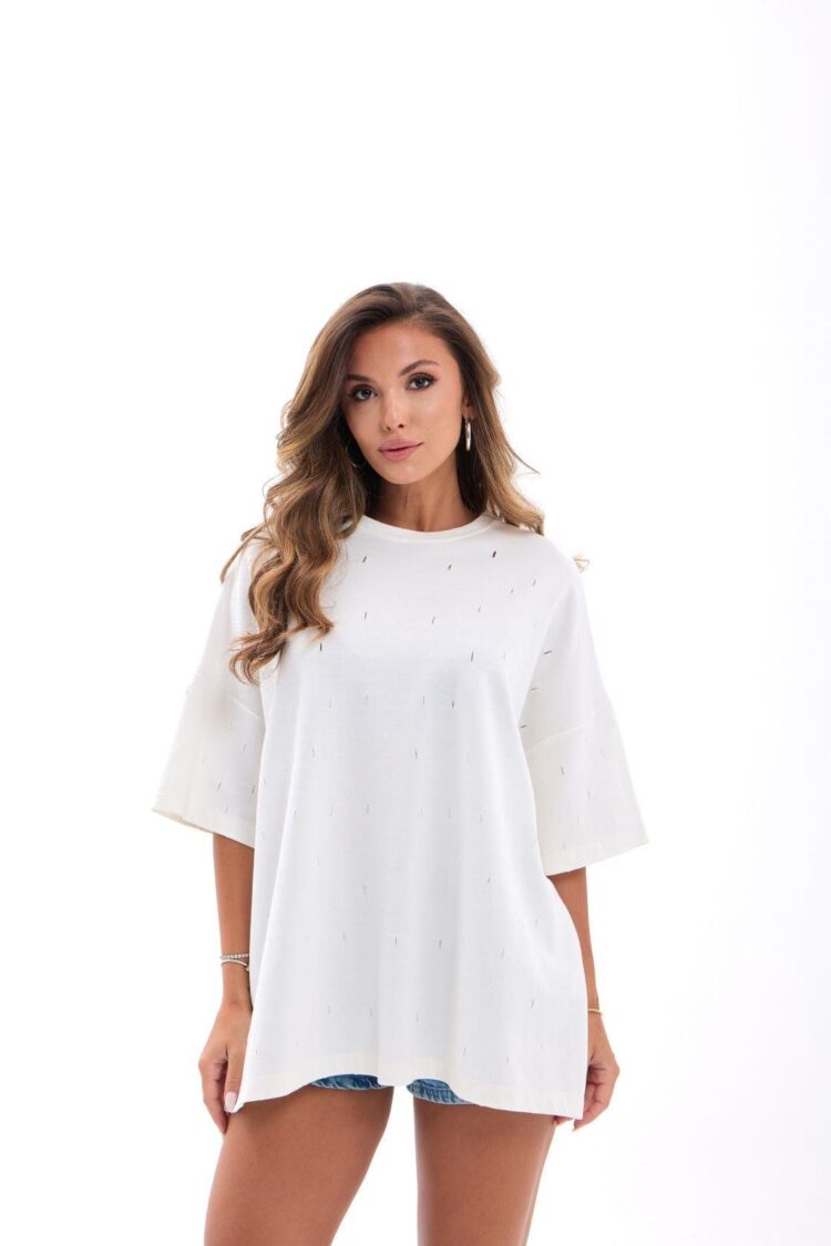 Casual Oversized Fit Tshirt - Brand: Fame - Women & Kids, Baby Clothes Wholesale - TheBS Women