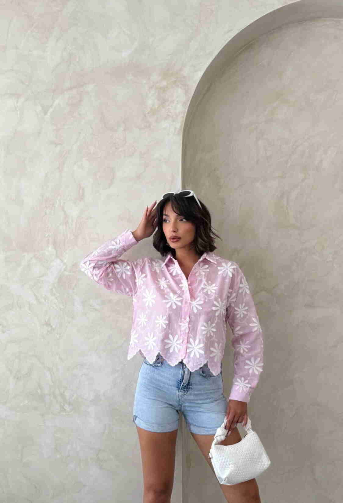 Pink Boho Floral Buttoned Shirt - Brand: Topshow - Women & Kids, Baby Clothes Wholesale - TheBS Women