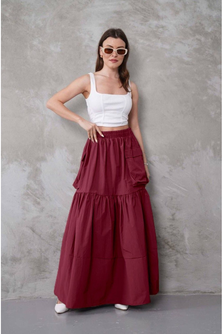 Boho Layered Maxi Skirt - Brand: My Jest Fashion - Women & Kids, Baby Clothes Wholesale - TheBS Women
