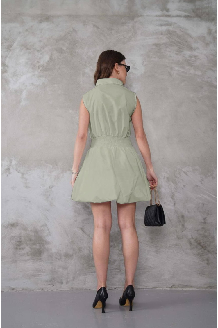 Skater Dress With Notched Neck And Cap Sleeves - Brand: My Jest Fashion - Women & Kids, Baby Clothes Wholesale - TheBS Women