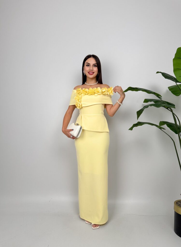 ElegantSheath Dress With Off Shoulder Neck - Brand: Miss Janell - Women & Kids, Baby Clothes Wholesale - TheBS Women