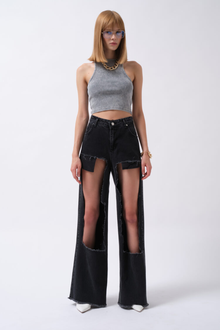 Casual Retro Punk Jeans - Brand: Black Fashion - Women & Kids, Baby Clothes Wholesale - TheBS Women