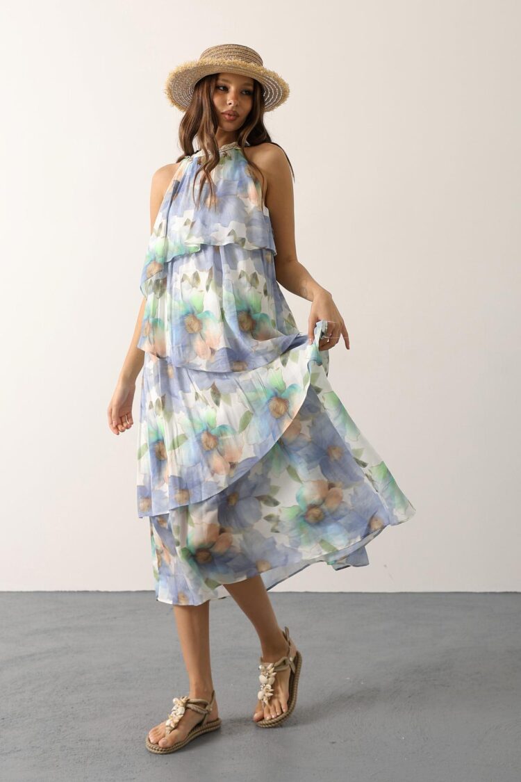 Boho Fit And Flare Dress - Brand: Reyon - Women & Kids, Baby Clothes Wholesale - TheBS Women