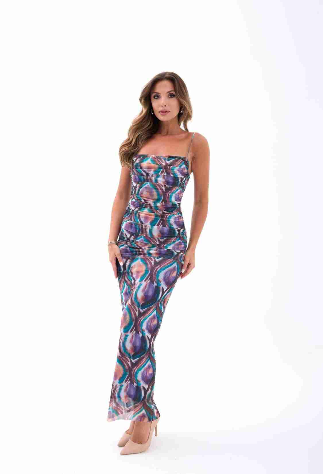 Blue Sexy Elegant Formal Glam Casual Dress - Brand: Fame - Women & Kids, Baby Clothes Wholesale - TheBS Women
