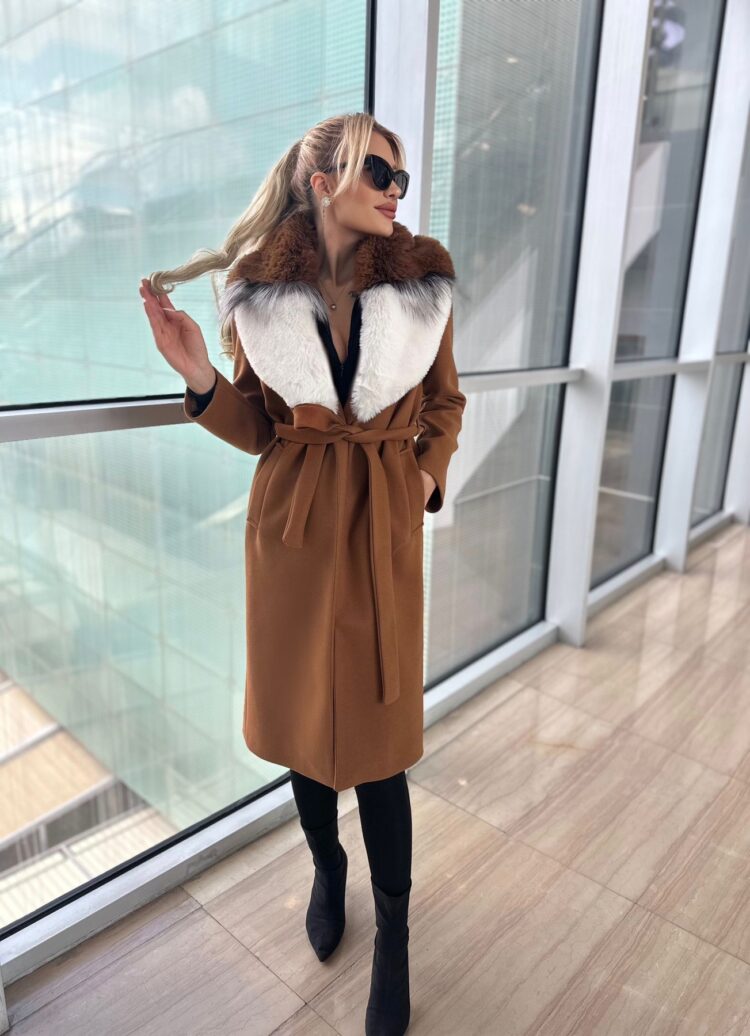 ElegantWrapover Fur Coat With Tie Closure - Brand: My Jest Fashion - Women & Kids, Baby Clothes Wholesale - TheBS Women