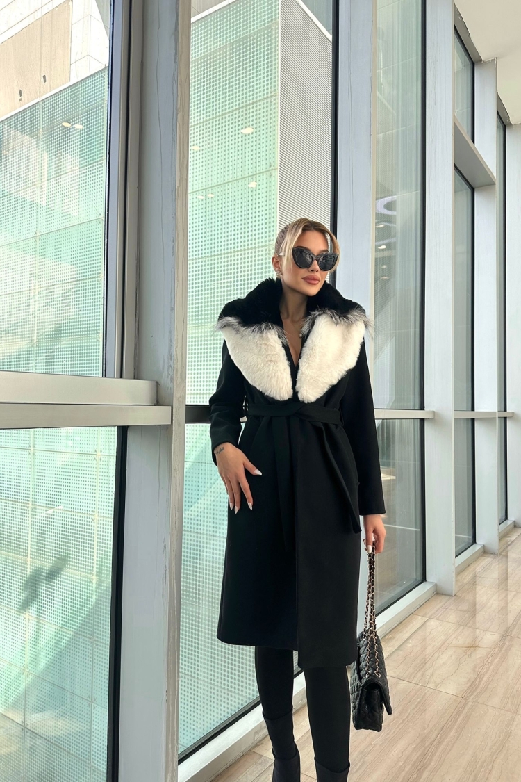 Elegant Slim Fit Long Tie Closure Coat - Brand: My Jest Fashion - Women & Kids, Baby Clothes Wholesale - TheBS Women
