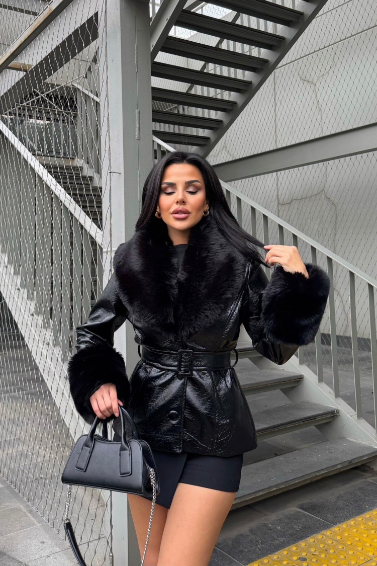 Elegant Single-Breasted Fur Coat - Brand: My Jest Fashion - Women & Kids, Baby Clothes Wholesale - TheBS Women