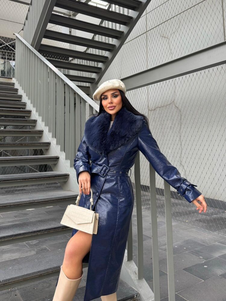 Elegant NavySingle-Breasted Coat - Brand: My Jest Fashion - Women & Kids, Baby Clothes Wholesale - TheBS Women