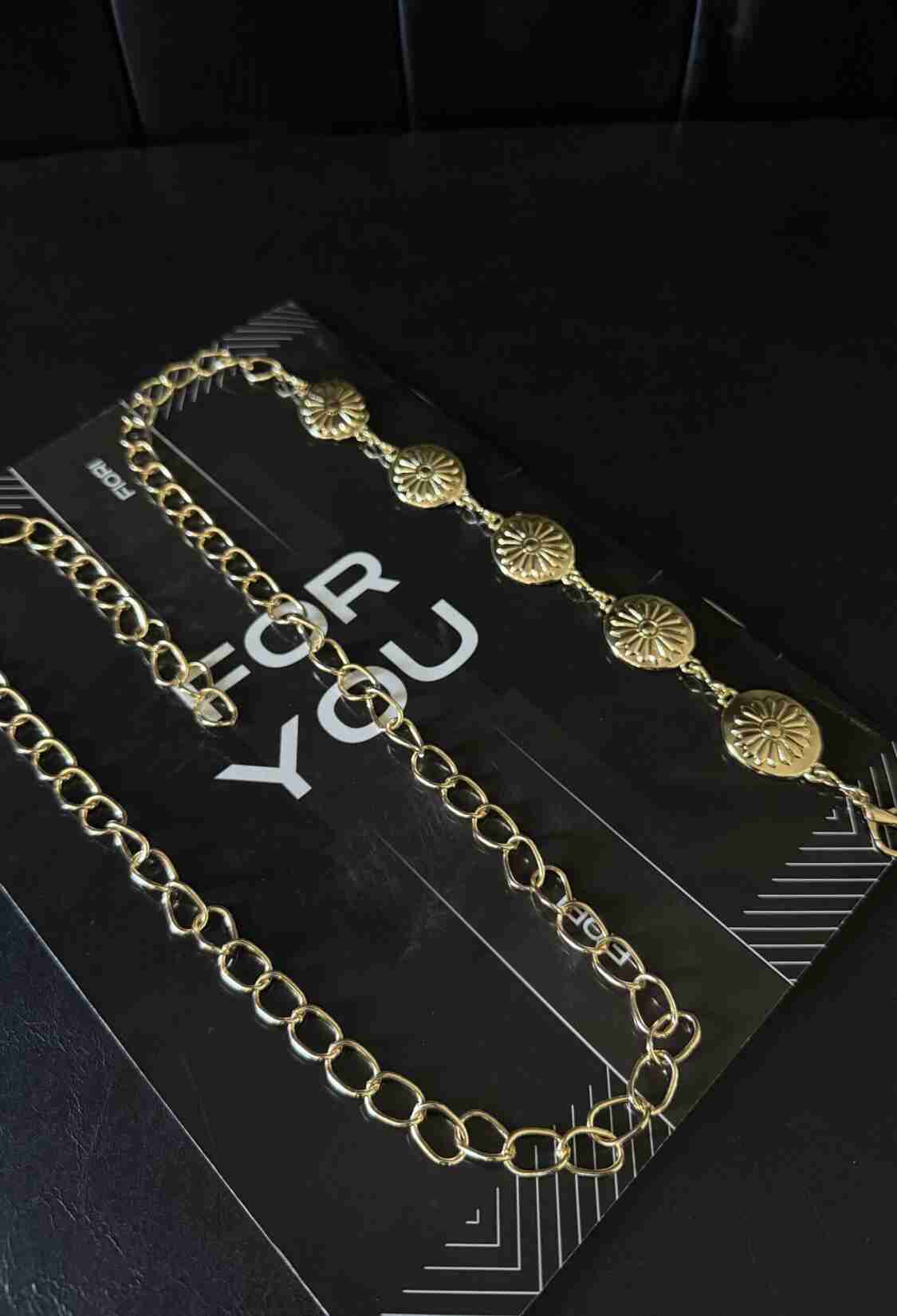 Gold Chain Detailed Women's Belt - Brand: Fiori - Women & Kids, Baby Clothes Wholesale - TheBS Women
