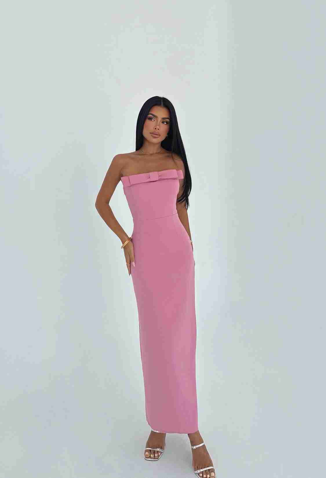 ElegantSheath Dress Maxi Strapless - Brand: EYYO ATELIER - Women & Kids, Baby Clothes Wholesale - TheBS Women