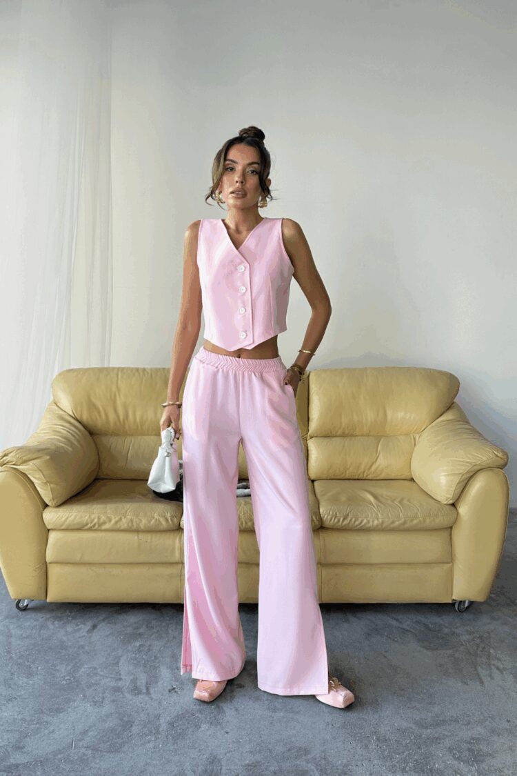 Palazzo Pants With Drawstring And Wide Leg - Brand: Ello - Women & Kids, Baby Clothes Wholesale - TheBS Women