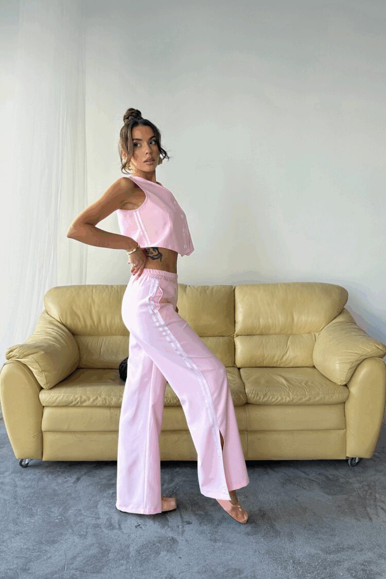 Palazzo Pants With Drawstring And Wide Leg - Brand: Ello - Women & Kids, Baby Clothes Wholesale - TheBS Women