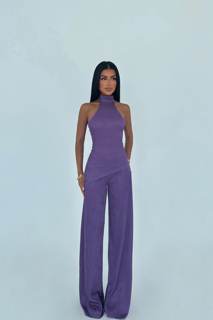Elegant Fitted Sleeveless Palazzo Suit - Brand: EYYO ATELIER - Women & Kids, Baby Clothes Wholesale - TheBS Women