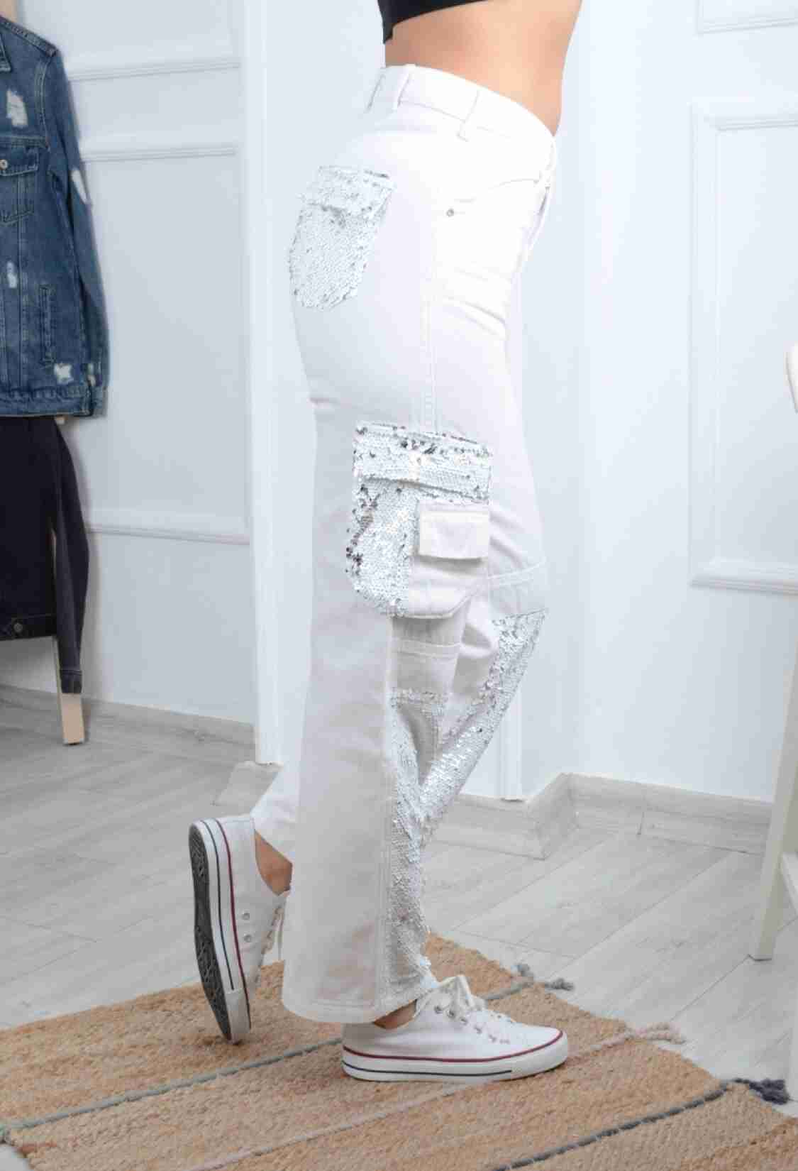 White Casual Glam Streetwear Jeans - Brand: XLove - Women & Kids, Baby Clothes Wholesale - TheBS Women