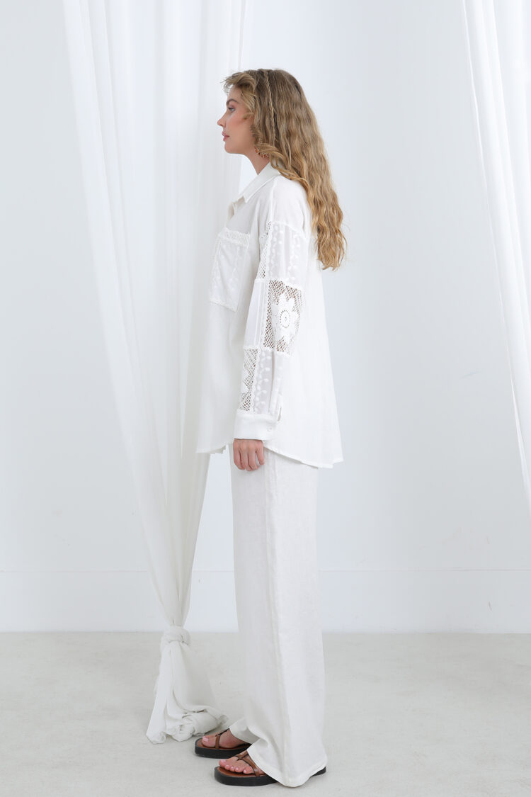 White Casual Elegant Modest Shirt - Brand: SOUL - Women & Kids, Baby Clothes Wholesale - TheBS Women