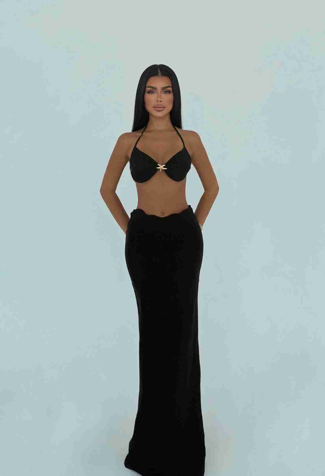 Glam Slim Fit Pencil Maxi Skirt Set - Brand: EYYO ATELIER - Women & Kids, Baby Clothes Wholesale - TheBS Women
