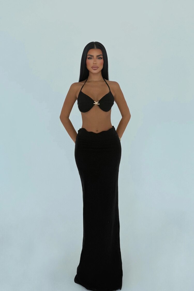 Glam Slim Fit Pencil Maxi Skirt Set - Brand: EYYO ATELIER - Women & Kids, Baby Clothes Wholesale - TheBS Women