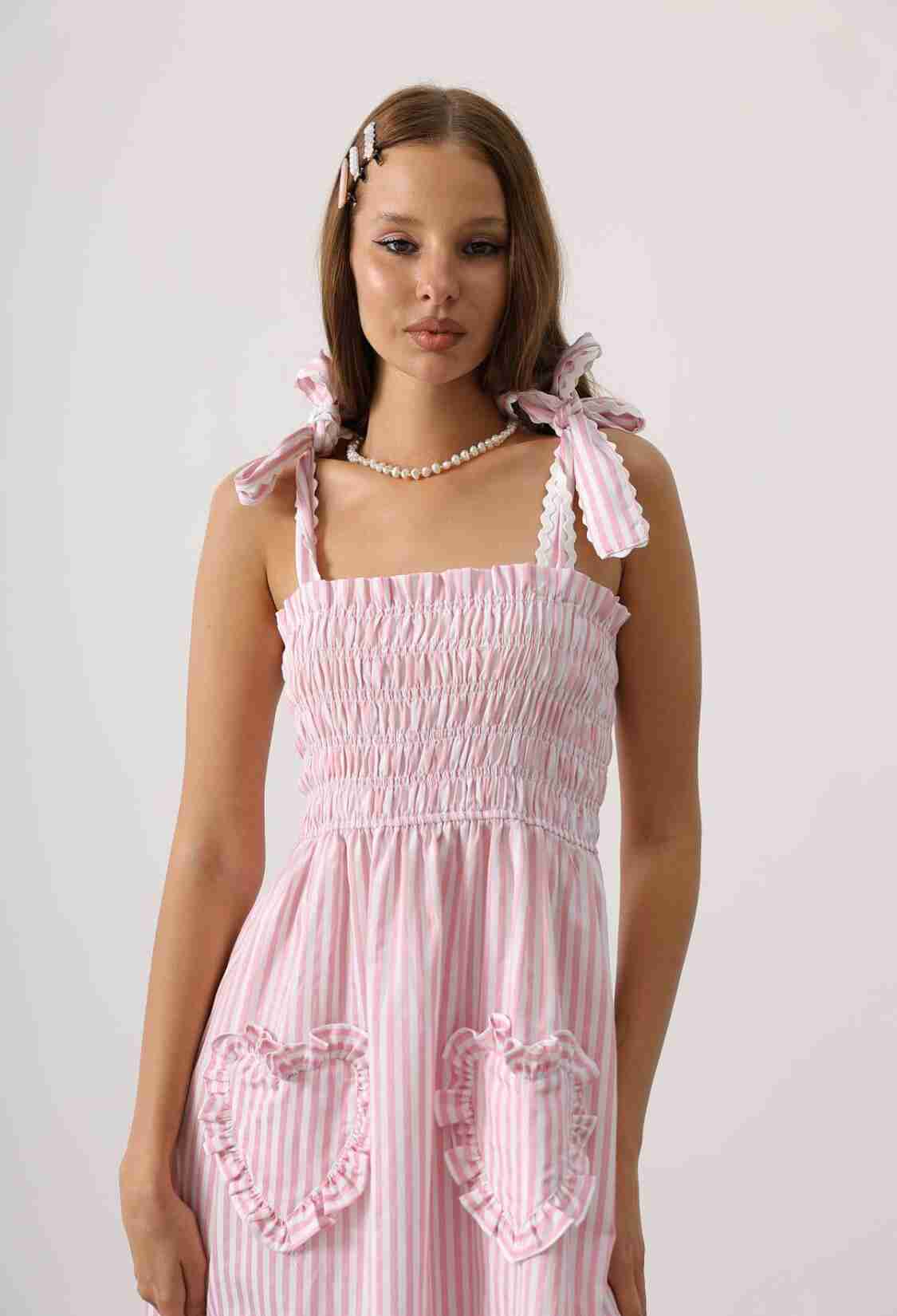 Fit And Flare Dress With Square Neck - Brand: Reyon - Women & Kids, Baby Clothes Wholesale - TheBS Women