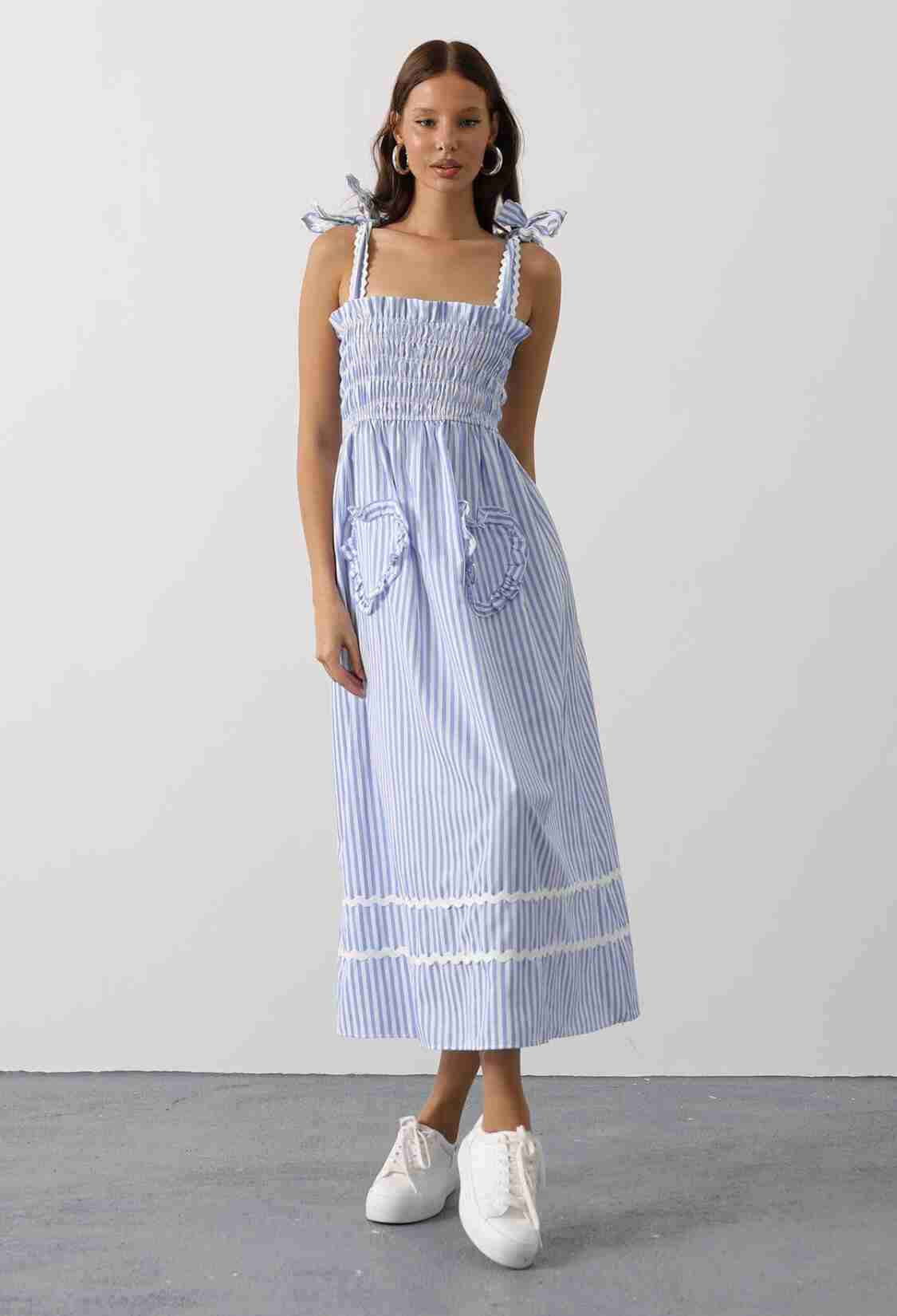 Casual Cute Preppy A-Line Dress - Brand: Reyon - Women & Kids, Baby Clothes Wholesale - TheBS Women